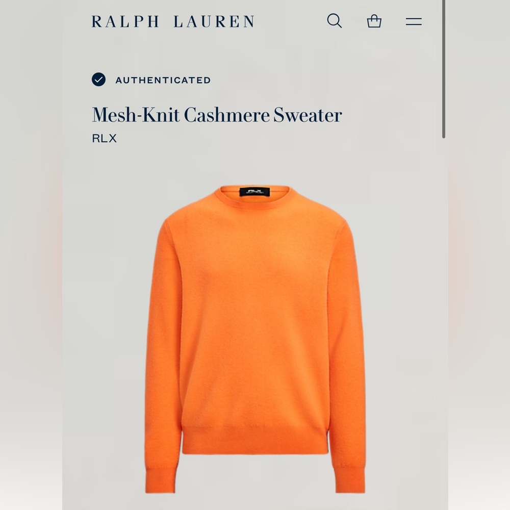 Ralph Lauren Mesh Knit Cashmere Sweater